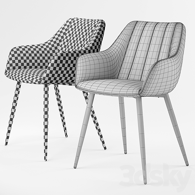 Deephouse. Chair Birmingham. art. 53561. 53558. 53557. 3DSMax File - thumbnail 3