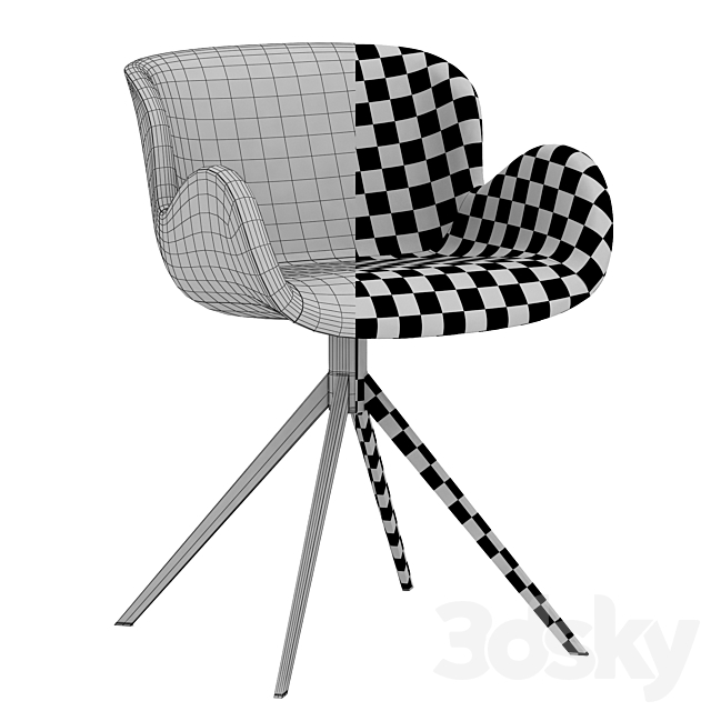 Deephouse Chair Bolton 3DS Max Model - thumbnail 4