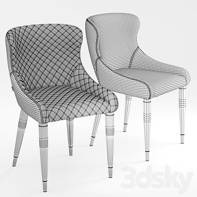 deephouse chair cindy 3DS Max Model - thumbnail 4