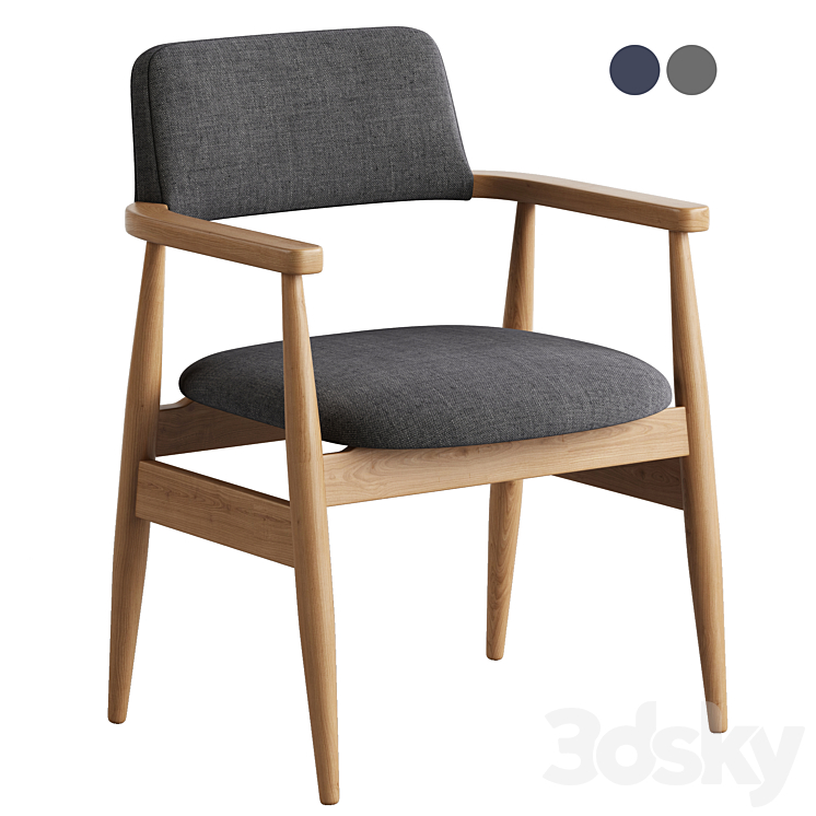 Deephouse. Chair Dresden 3DS Max Model - thumbnail 1