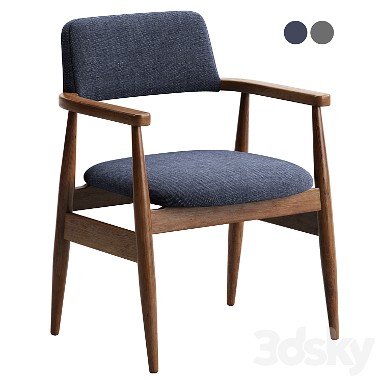 Deephouse. Chair Dresden 3DS Max Model - thumbnail 2