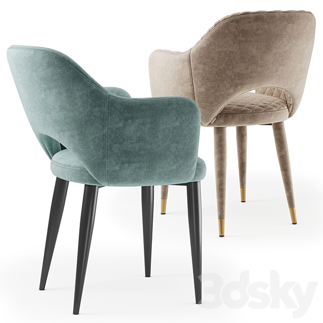 deephouse chair Martin 3DS Max Model - thumbnail 3