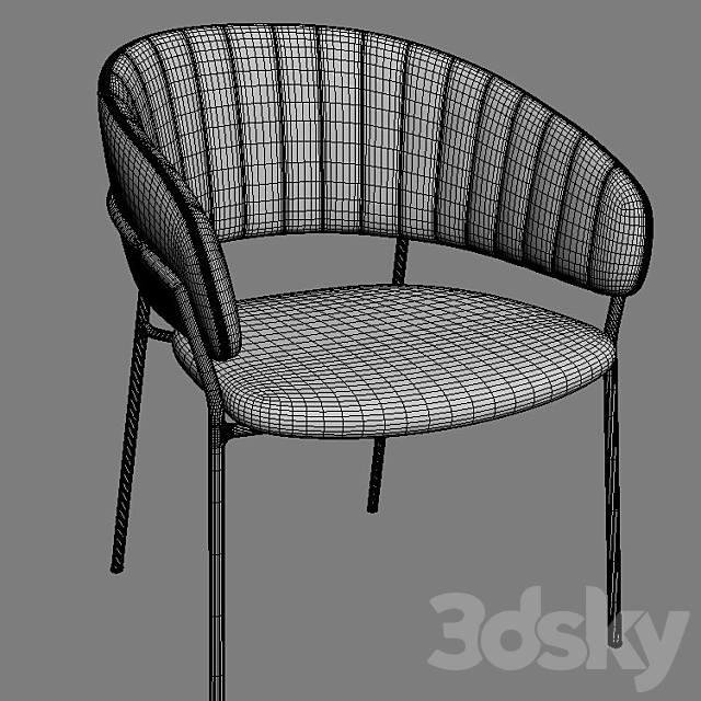 Deephouse. Chair Pisa 3DS Max Model - thumbnail 5