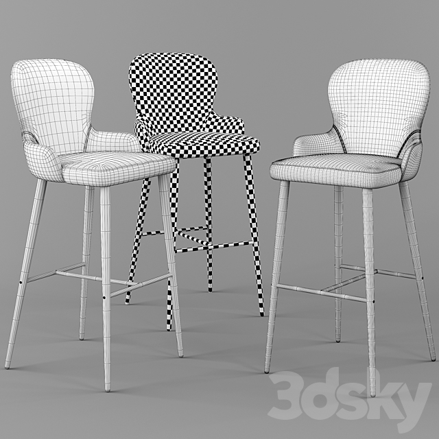 Deephouse. Chamonix Bar Stool 3DSMax File - thumbnail 3