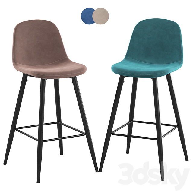 Deephouse Copenhagen barstool 3DSMax File - thumbnail 1