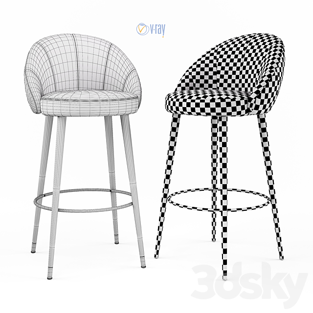 Deephouse. Ferrara Bar Stool. 3DSMax File - thumbnail 3