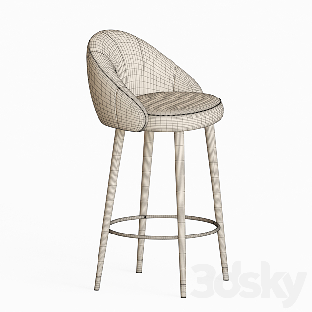 Deephouse ferrara barstool 3DSMax File - thumbnail 4