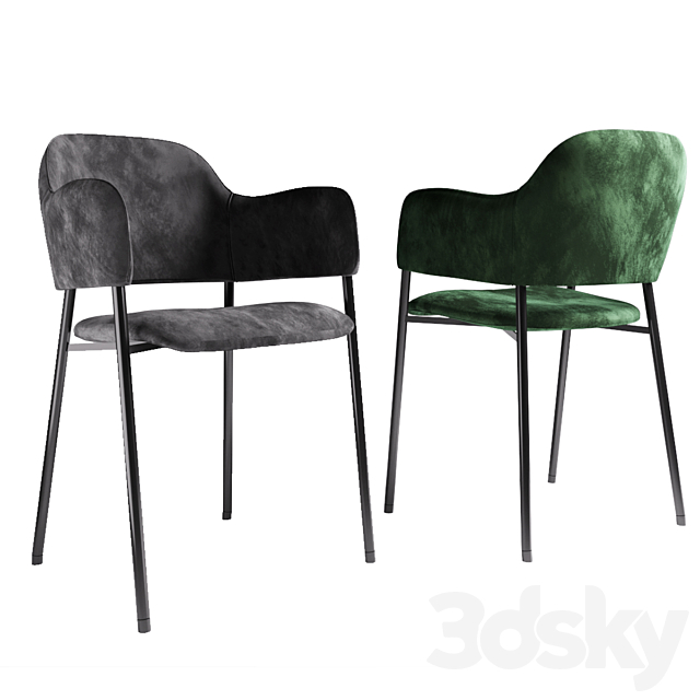 Deephouse livorno chair 3ds Max - thumbnail 2