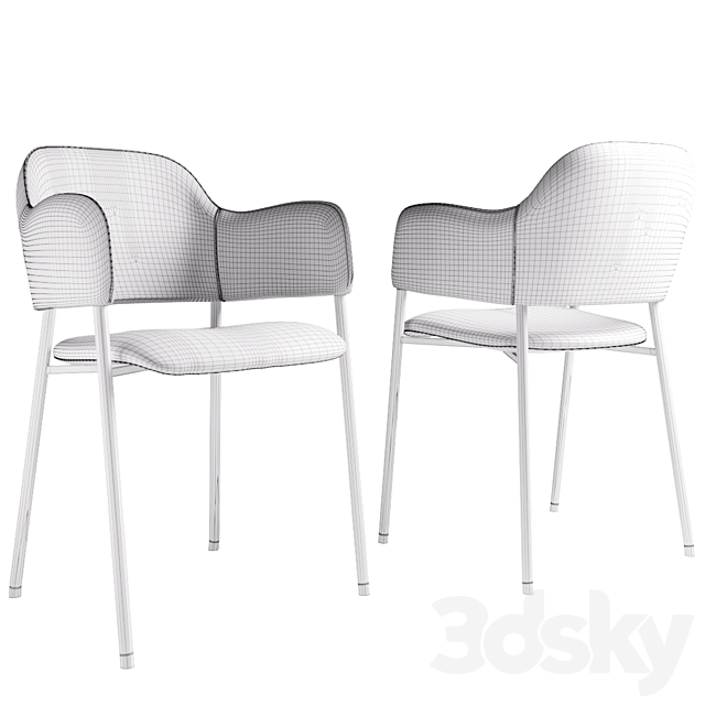 Deephouse livorno chair 3ds Max - thumbnail 3