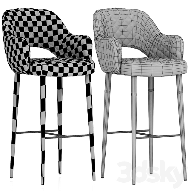 Deephouse Martin Bar Stool 3DSMax File - thumbnail 2