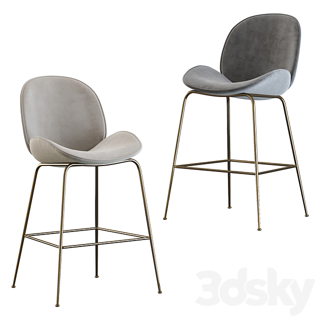 Deephouse San-Remo Barstool 3DSMax File - thumbnail 1