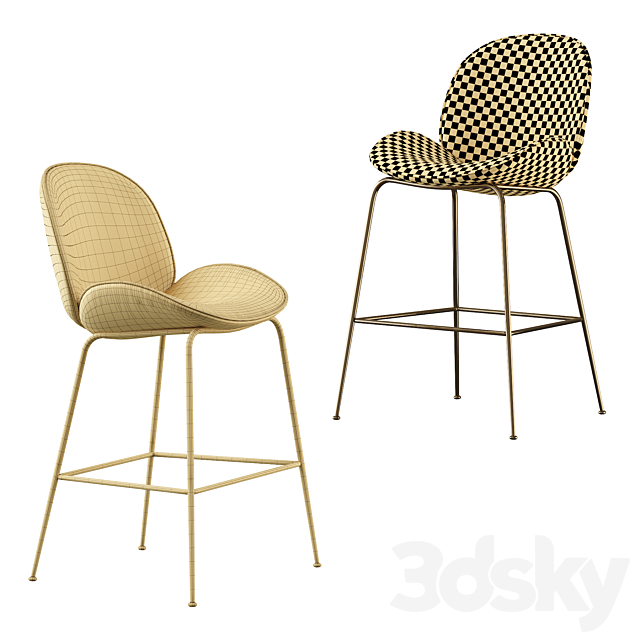 Deephouse San-Remo Barstool 3DSMax File - thumbnail 4