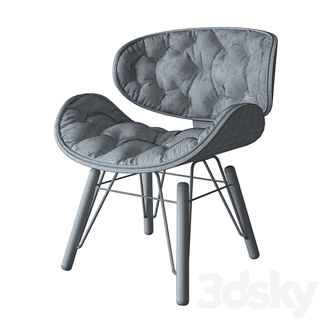 Delight chair 3DS Max Model - thumbnail 3