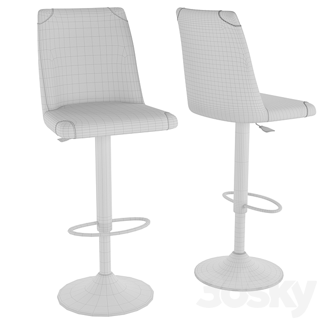 Denver stool 3DSMax File - thumbnail 2