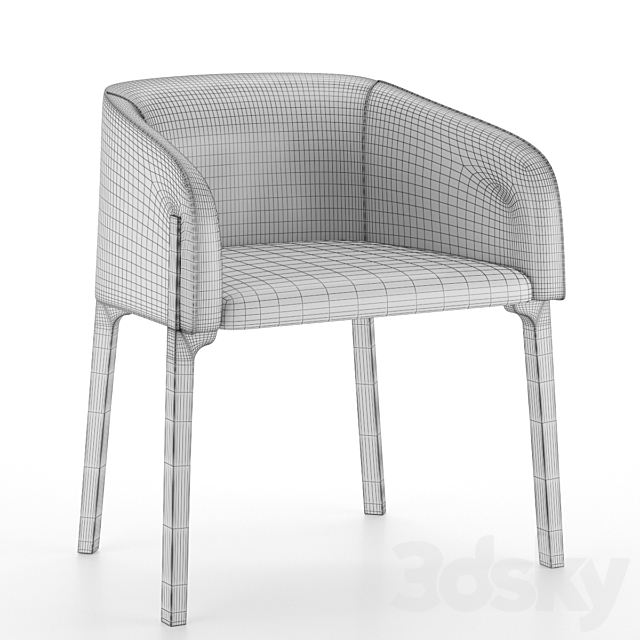 DePadova Chesto Dining chair 3DSMax File - thumbnail 2