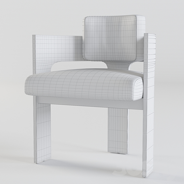 Dering Hall – C BACK CHAIR 3DS Max Model - thumbnail 3