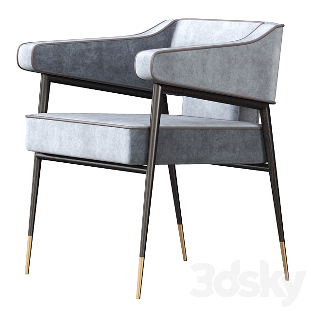 Derome Dining Arm Chair 3DSMax File - thumbnail 2