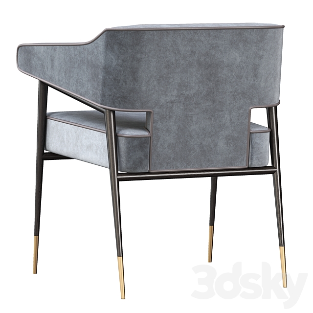 Derome Dining Arm Chair 3DSMax File - thumbnail 3