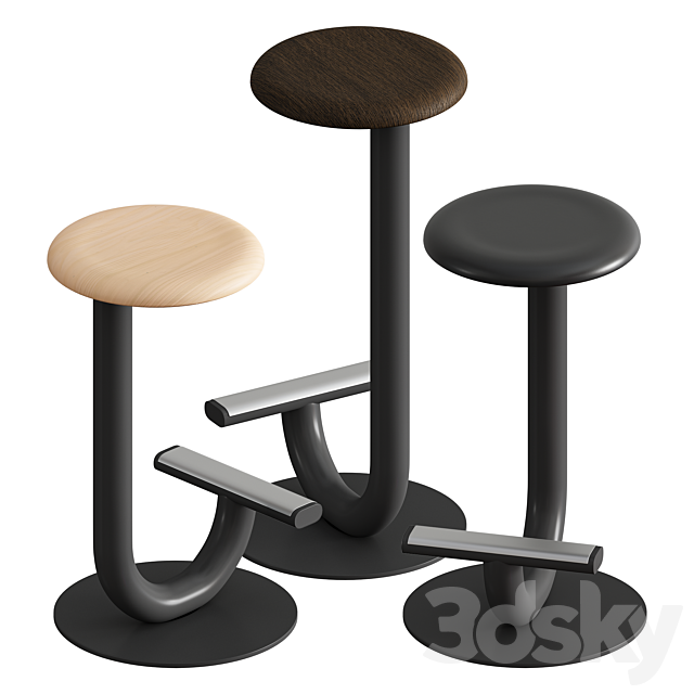 Desalto STRONG Stool 3DSMax File - thumbnail 5