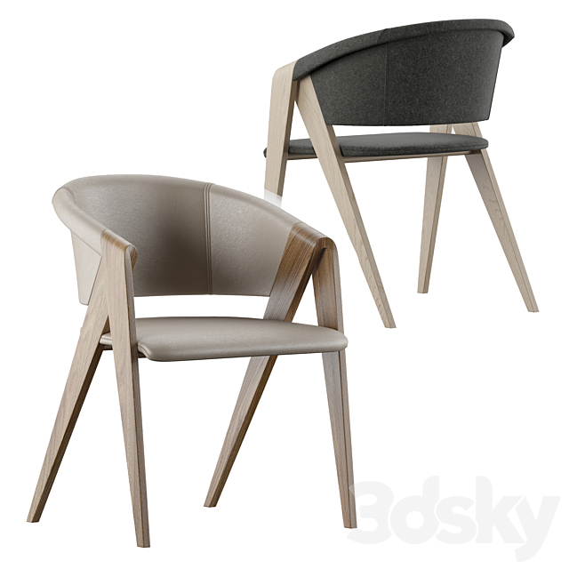 Designer armchair by Martin Ballendat 3ds Max - thumbnail 1