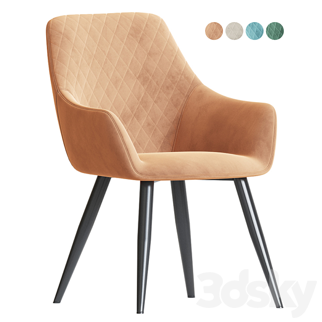 Designstoel4u Ravi dining chair 3DS Max Model - thumbnail 5