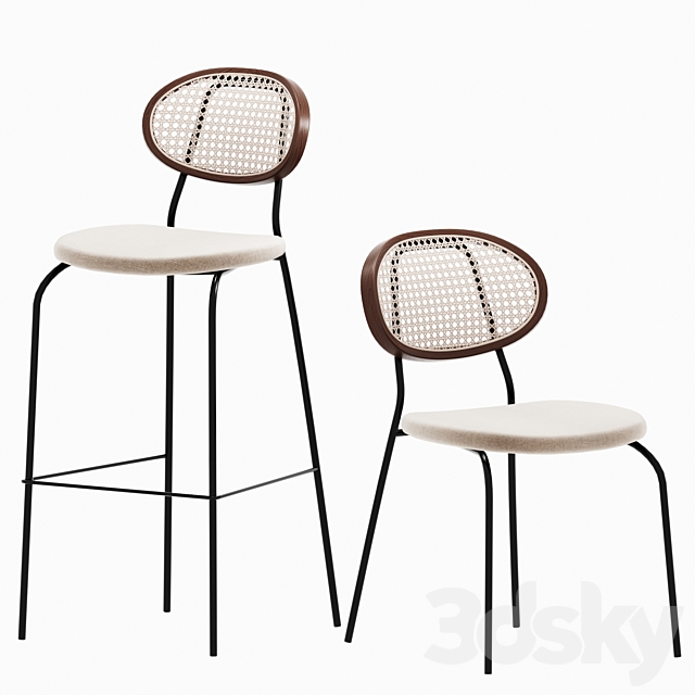 Dester chairs 3DSMax File - thumbnail 1