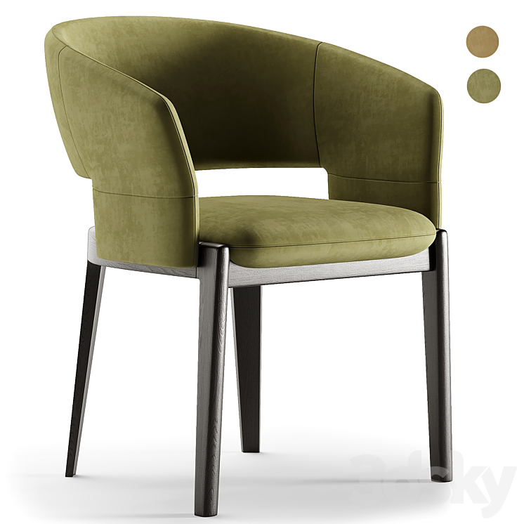 Devon chair 3DS Max Model - thumbnail 1