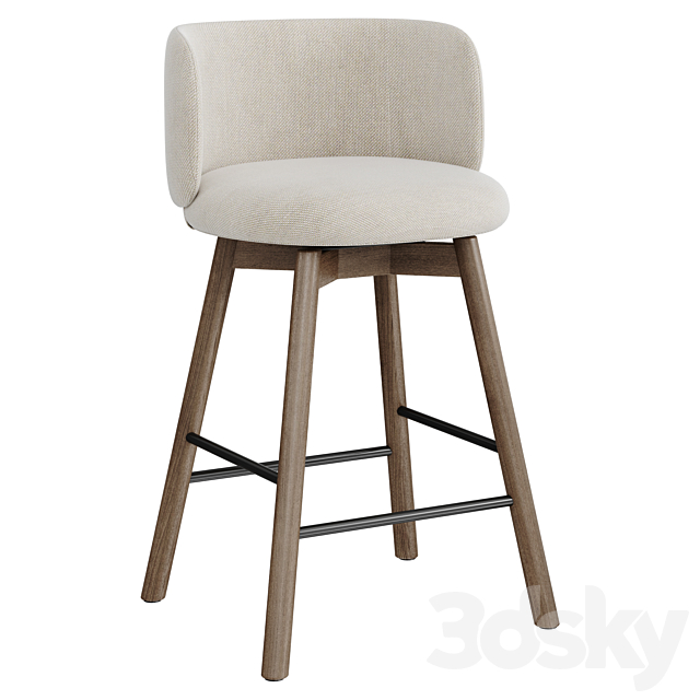 Devon Counter Stool by West Elm 3ds Max - thumbnail 3