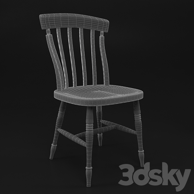 Dialma Brown chair DB002932 3ds Max - thumbnail 3