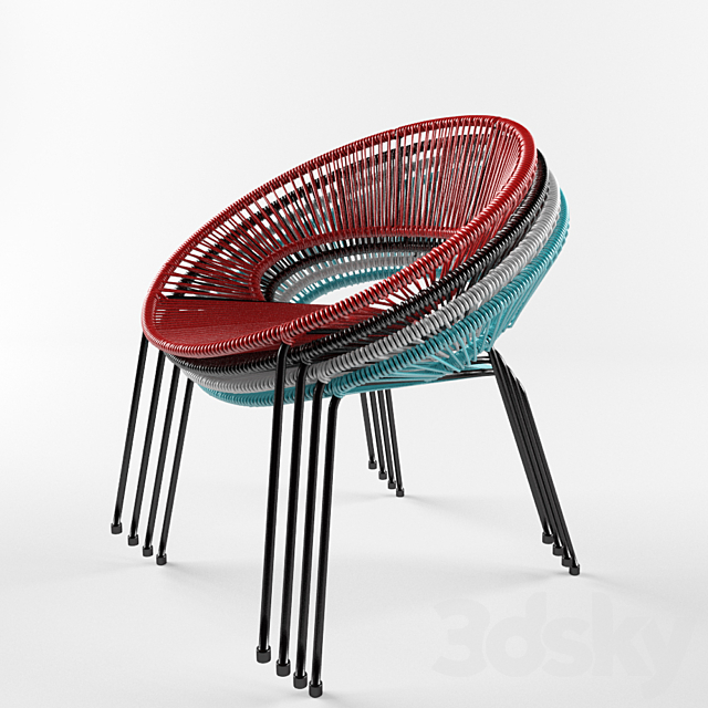 Dining chair Acapulco 3DSMax File - thumbnail 1