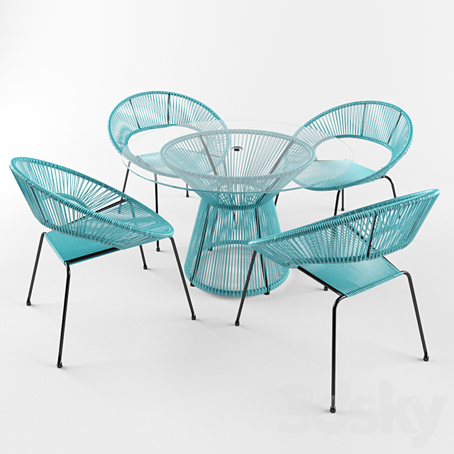 Dining chair Acapulco 3DSMax File - thumbnail 3