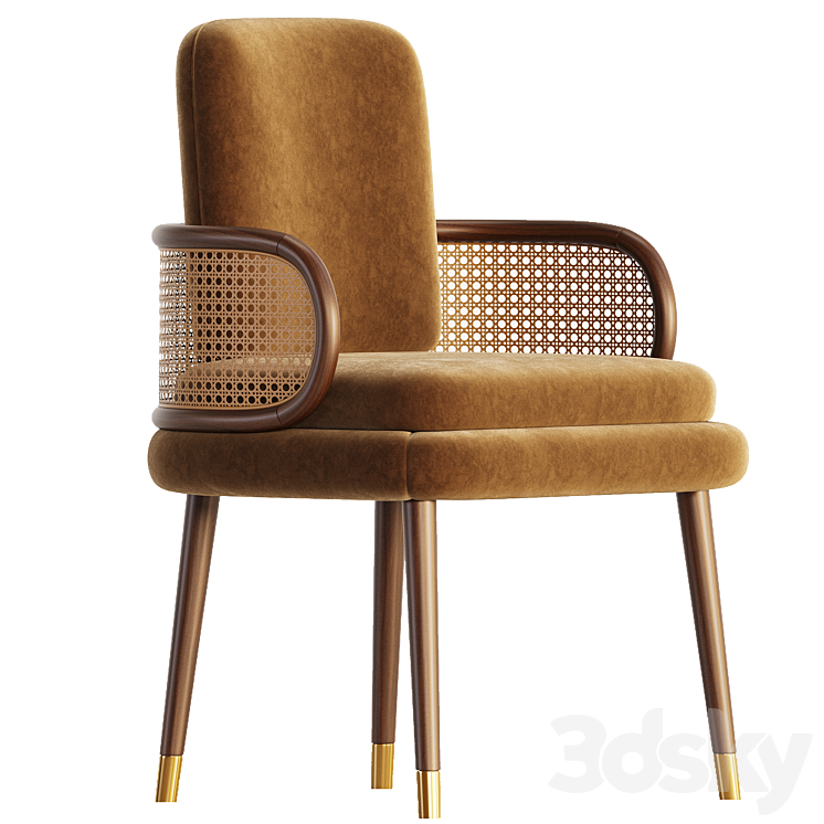 Dining Chair BLAKEY 3DS Max Model - thumbnail 1