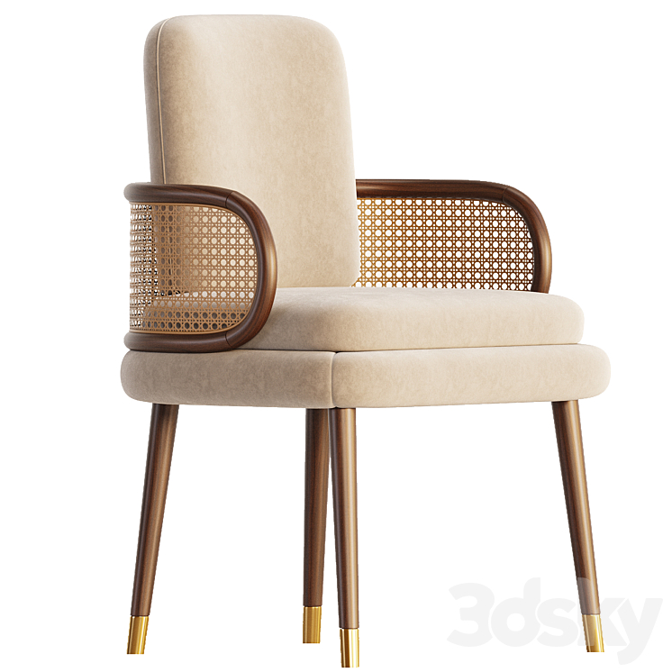 Dining Chair BLAKEY 3DS Max Model - thumbnail 2