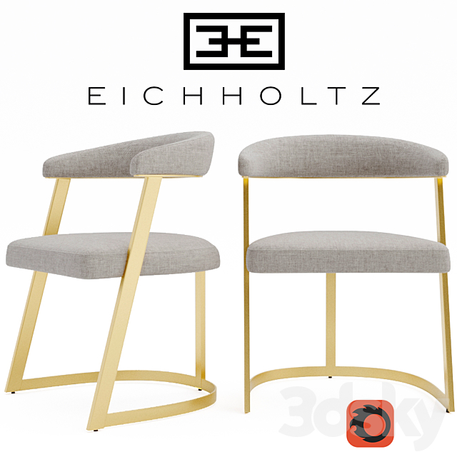 DINING CHAIR EICHHOLTZ 111473 DEXTER 3DSMax File - thumbnail 1