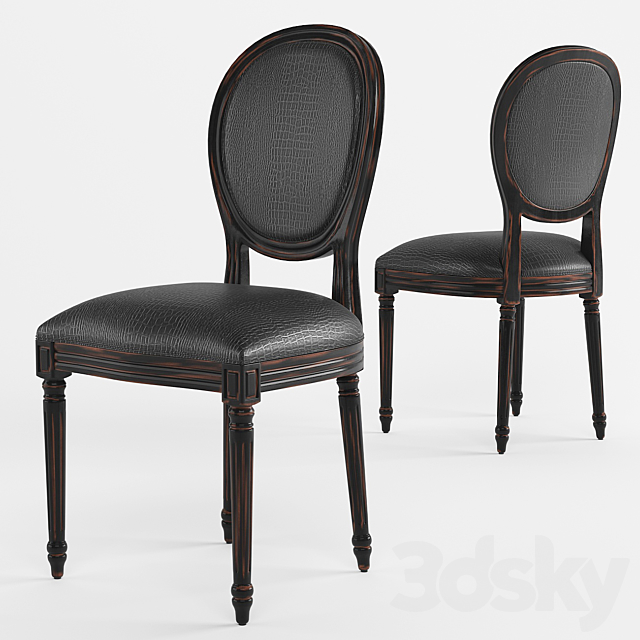 Dining chair French style LUIS 3DSMax File - thumbnail 1