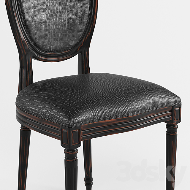 Dining chair French style LUIS 3DSMax File - thumbnail 2