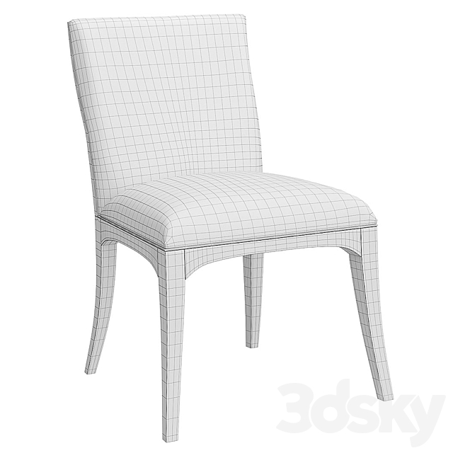 Dining chair Fusion Side Chair Caracole 3ds Max - thumbnail 2