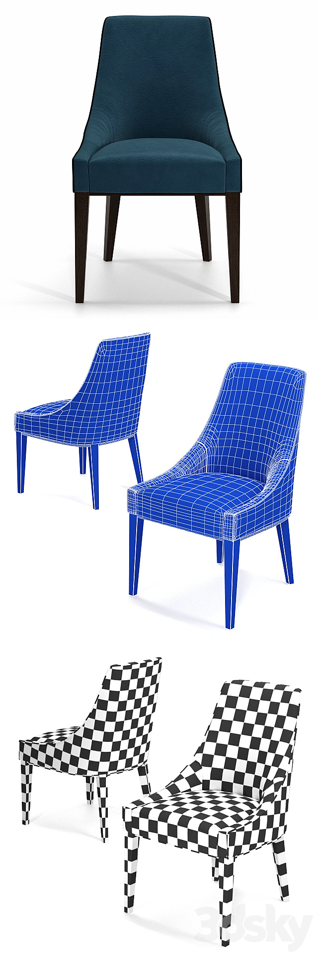 Dining chair JULIETTE _ dining chair JULIETTE 3DSMax File - thumbnail 3