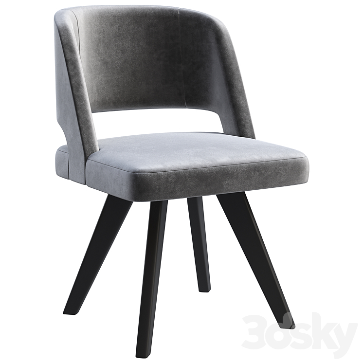 Dining chair Laskasas Prestige 3DS Max Model - thumbnail 1