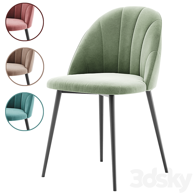 Dining Chair LOGAN from STOOLGROUP | LOGAN CHAIR 3DS Max Model - thumbnail 1