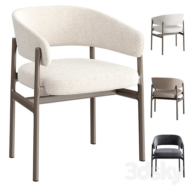 DINING CHAIR LYS 3DS Max Model - thumbnail 1