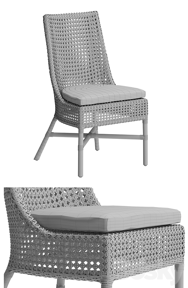 Dining Chair Maluku 3DSMax File - thumbnail 3