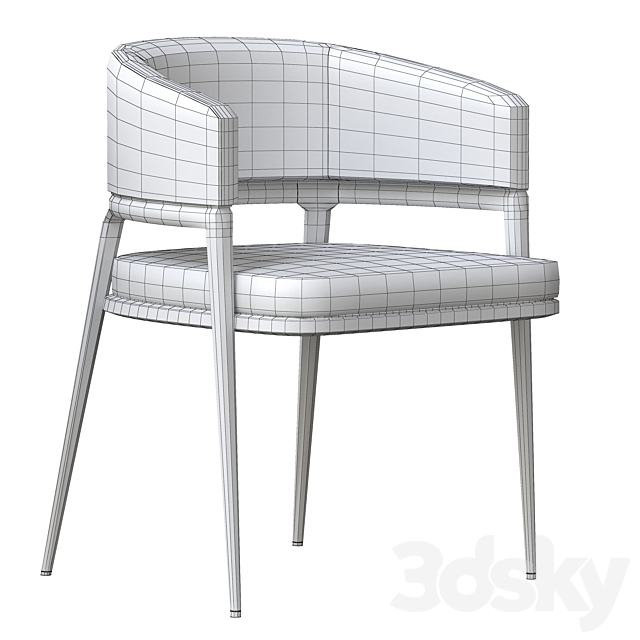 DINING CHAIR Mark 3DSMax File - thumbnail 5