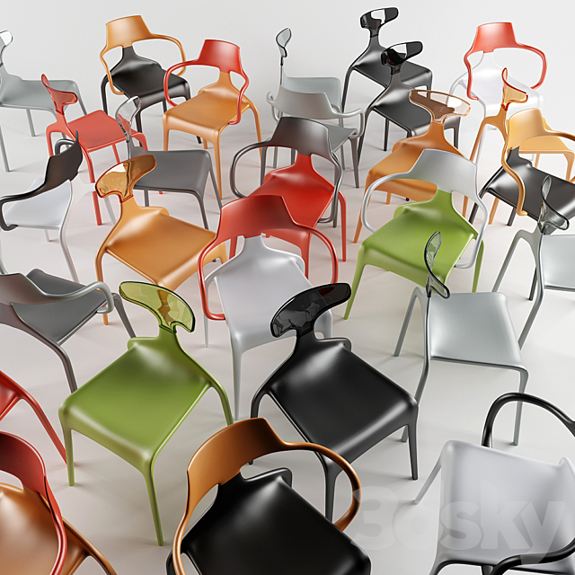 dining chair usona 3DSMax File - thumbnail 2