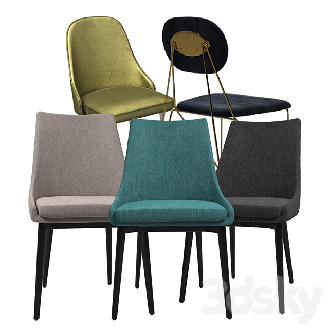 Dining chairs 3DSMax File - thumbnail 2