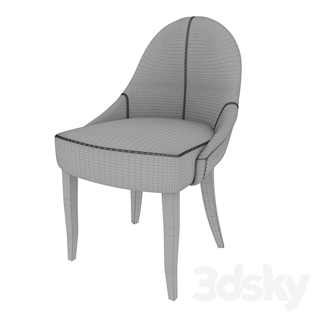 Dior Chair 3ds Max - thumbnail 3