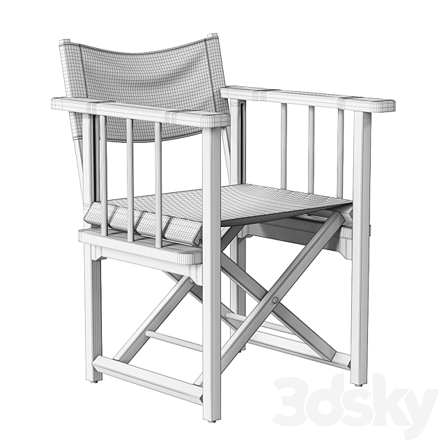 DIRECTOR F104H Chair 3DS Max Model - thumbnail 6