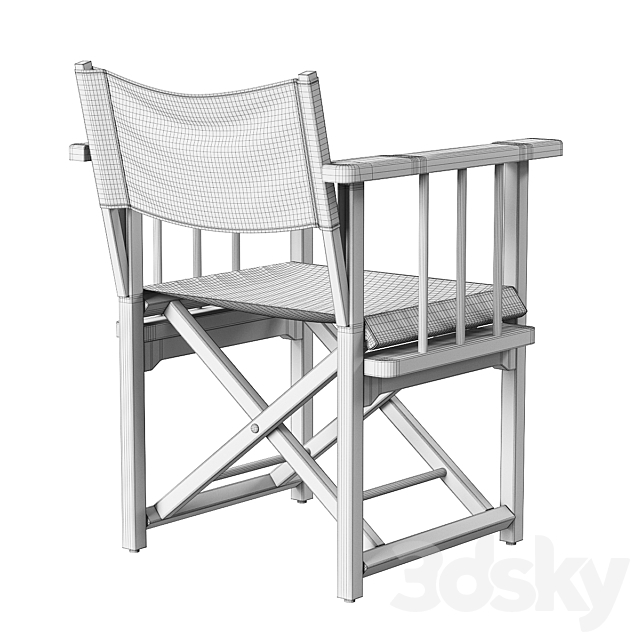 DIRECTOR F104H Chair 3DS Max Model - thumbnail 7