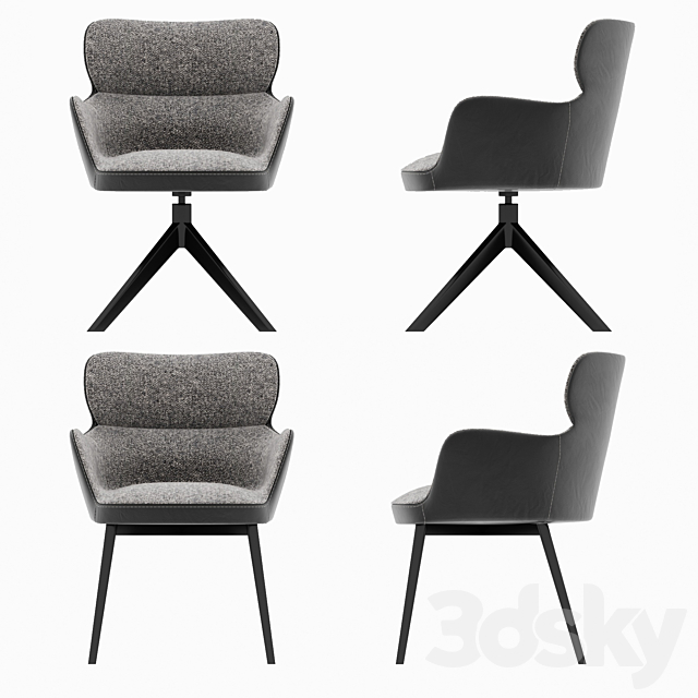 Diva chairs 3DSMax File - thumbnail 4