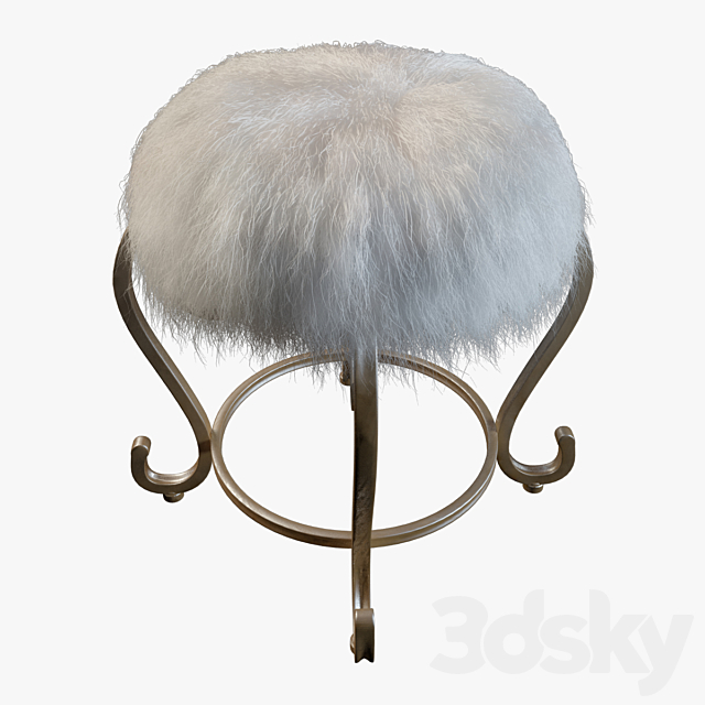 DIY MONGOLIAN LAMB STOOLS 3DSMax File - thumbnail 1